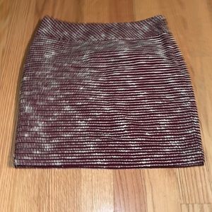 Ann Taylor Loft Petites Dark Academia Textured Skirt 2P